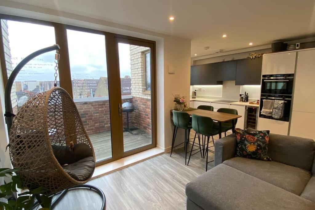 London Luxe: Stylish Studio Exterior foto